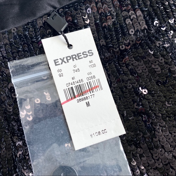 NWT Express High Waist Sequin Ankle Pant - Picture 16 of 16